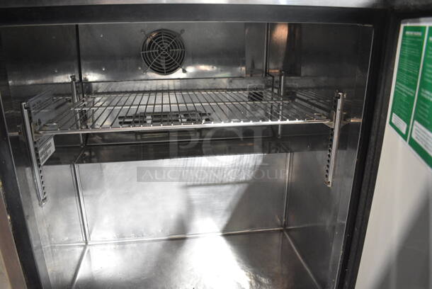 Turbo Air TWR-28SD Stainless Steel Commercial Single Door Work Top Cooler on Commercial Casters. 115 Volts, 1 Phase. Tested and Working! - Image 3 of 4