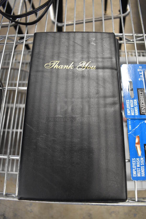 5 Black Check Holders. 6x9.5. 5 Times Your Bid! - Image 2 of 3