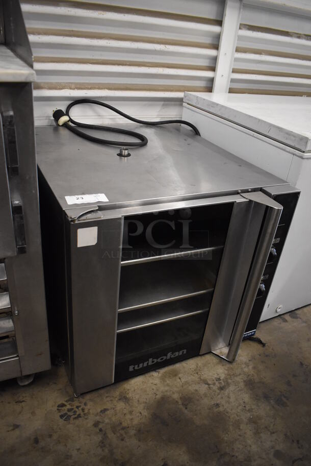 Moffat Turbofan Stainless Steel Commercial Countertop Electric Powered Half Size Convection Oven w/ View Through Door. 250 Volts, 3 Phase. 29x35x26 - Image 3 of 7