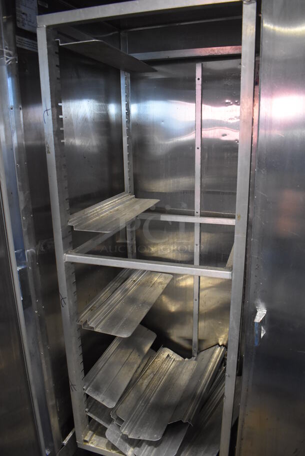 Traulsen TPCTH Stainless Steel Commercial Roll In Rack Blast Chiller w/ Metal Pan Rack on Commercial Casters. 115 Volts, 1 Phase. 48.5x35x91. Cannot Test - Unit Was Previously Hardwired - Image 4 of 6