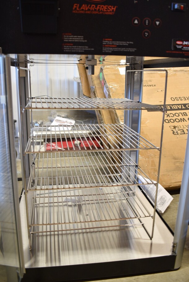 BRAND NEW SCRATCH AND DENT! Hatco FDWD-2X  Flav-R-Fresh Two Door Heated Display Cabinet with Humidity Control and Multi-Purpose Rack. 120 Volts, 1 Phase. Tested and Working! - Image 3 of 8