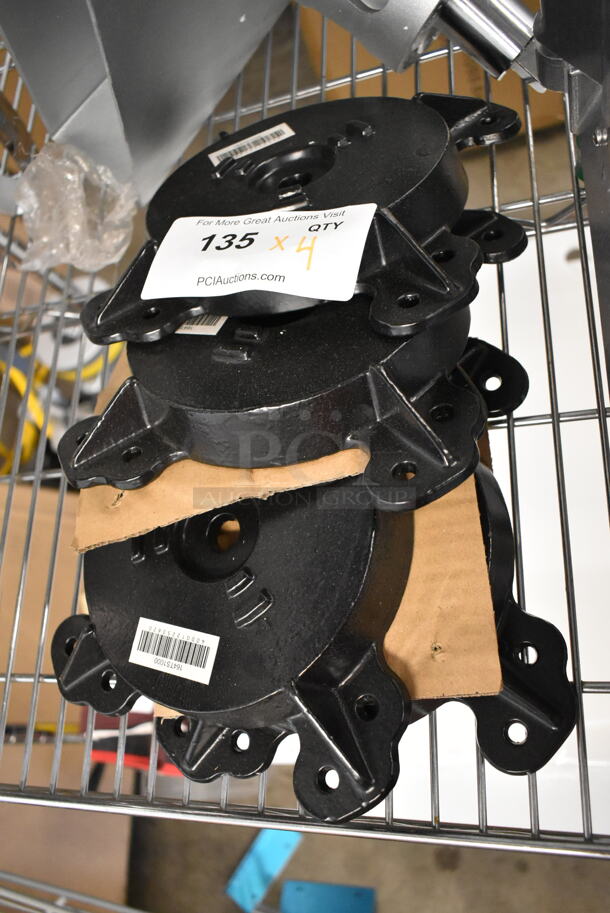 4 BRAND NEW SCRATCH AND DENT! Lancaster Table & Seating 164TS1000 10" Cast Iron Table Base Spider. 4 Times Your Bid! - Image 2 of 3