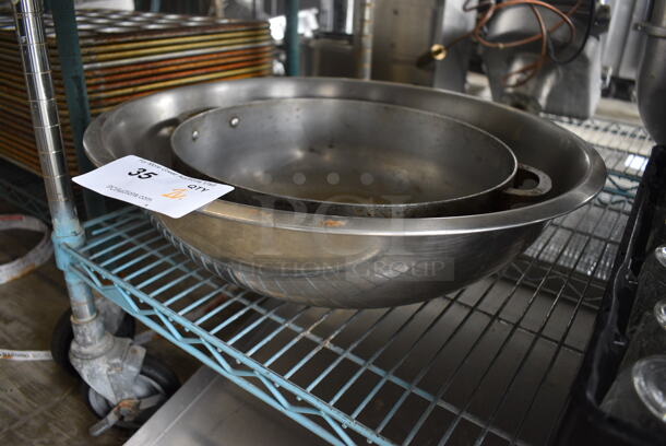 2 Various Metal Items; Pot and Bowl. 19x19x5, 15.5x13x4. 2 Times Your Bid! - Image 2 of 3