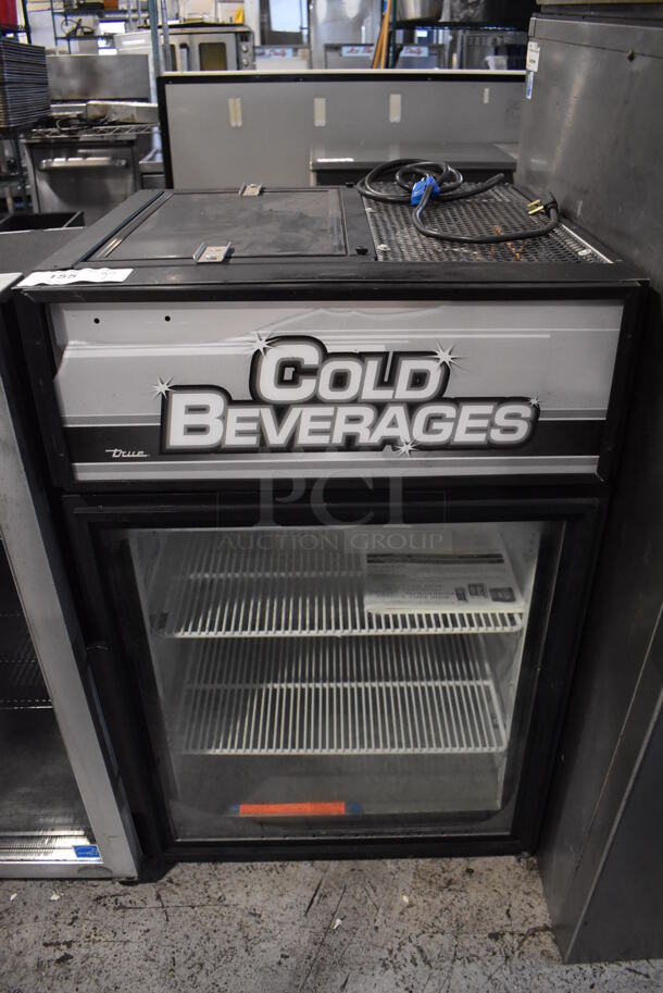 2012 True GDM-05 Metal Commercial Mini Cooler Merchandiser. 115 Volts, 1 Phase. 24x24x36. Tested and Working!