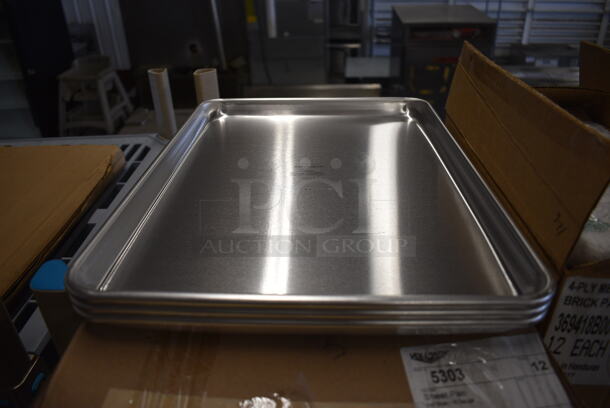 15 BRAND NEW IN BOX! Vollrath Metal Half Size Baking Pans. 13x18x1. 15 Times Your Bid!