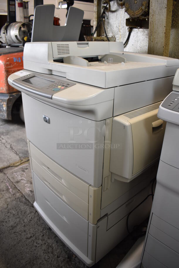 HP LaserJet Floor Style Printer Copier Scanner. 100-127 Volts, 1 Phase. 31x29x48 - Image 3 of 12