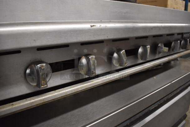 Imperial Stainless Steel Commercial Natural Gas Powered Charbroiler Grill w/ Griddle. 48x32x14 - Image 5 of 6