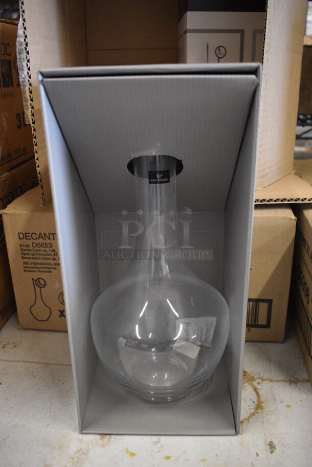 4 BRAND NEW IN BOX! Chef & Sommelier Decanters. 6x6x12. 4 Times Your Bid!