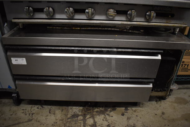 Stainless Steel Commercial 2 Drawer Chef Base on Commercial Casters. 50x31x26.5. Tested and Powers On But Temps at 52 Degrees - Image 2 of 5