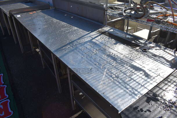 Stainless Steel Soda Station Table w/ Under Shelves. 102x33x35.5 - Image 4 of 5