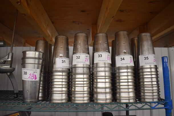 24 Metal Mixing Cups. 4x4x7. 24 Times Your Bid! - Image 5 of 5