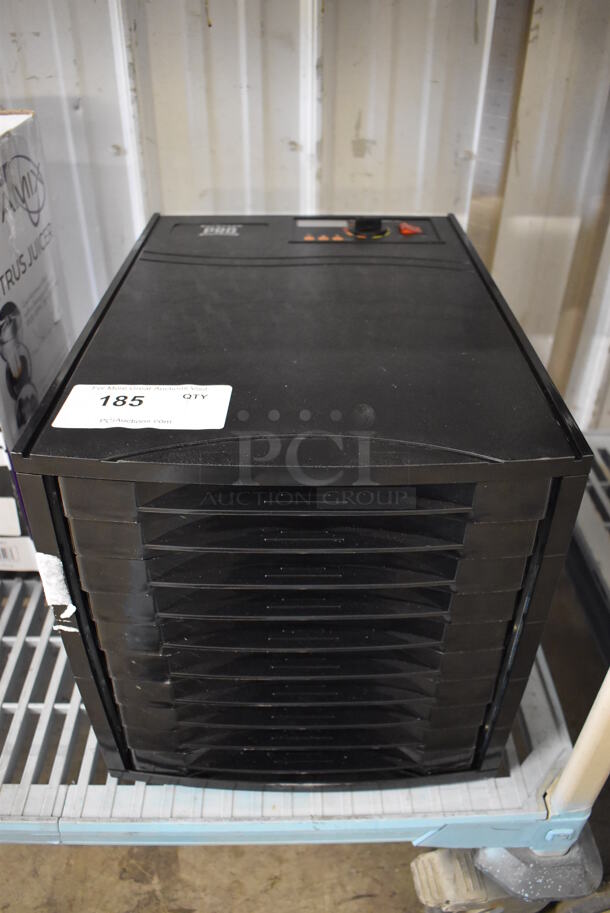 Backyard Pro 554BSD10T Butcher Series Poly Countertop 10 Tray Food Dehydrator with 40 Hour Timer. 120 Volts, 1 Phase. 13x18.5x14. Tested and Working! - Image 1 of 6