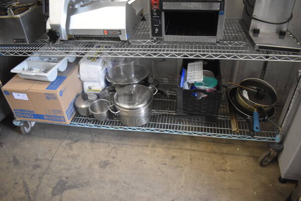 Tier Lot including Pots, Pans, Napkins, Utensil Tray and NEW Case of enMotion Paper Towels