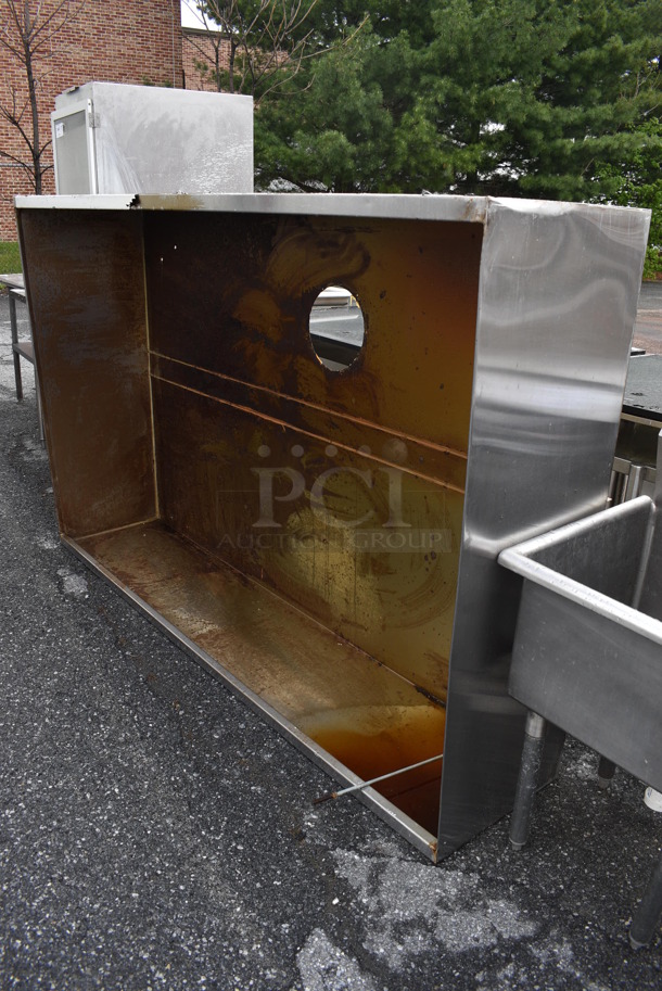 7' Stainless Steel Steam Hood. 84x20x54 - Image 2 of 4