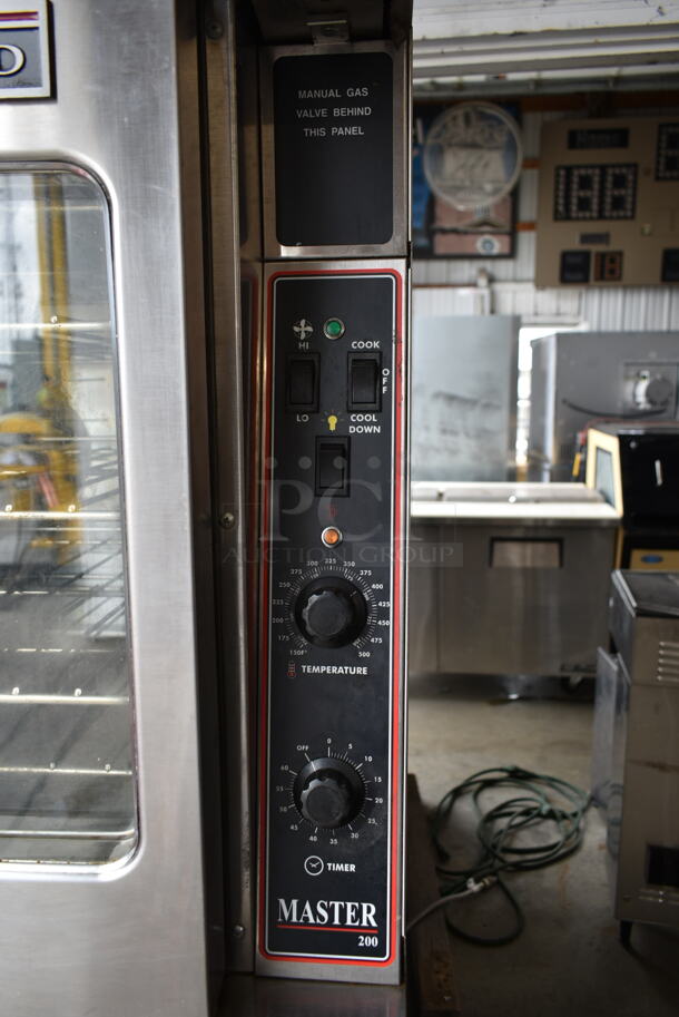 2 Garland Master 200 Stainless Steel Commercial Natural Gas Powered Full Size Convection Oven w/ View Through Doors, Metal Oven Racks and Thermostatic Controls. 2 Times Your Bid! - Image 4 of 11