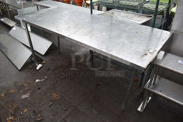 Stainless Steel Table. 72x30x33