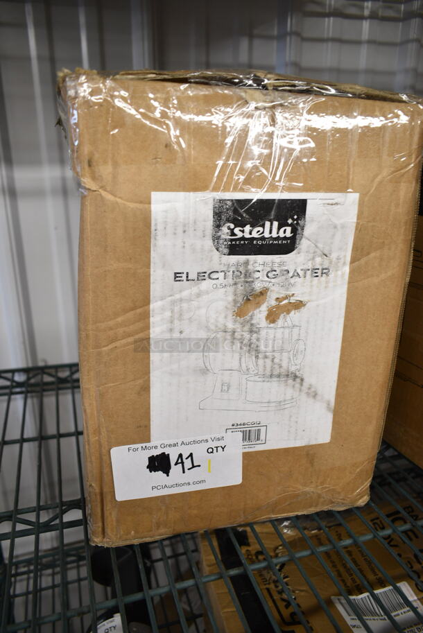 BRAND NEW SCRATCH AND DENT! Estella 348CG12 Stainless Steel Electric Hard Cheese Grater. 120 Volts, 1 Phase. Tested and Working! - Image 2 of 4