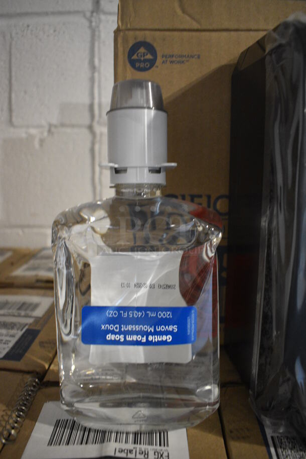 6 BRAND NEW IN BOX! Georgia Pacific Poly Pacific Blue Wall Mount Soap Dispenser w/ Bottle of Gentle Foam Soap. 5x5x11. 6 Times Your Bid! - Image 5 of 7