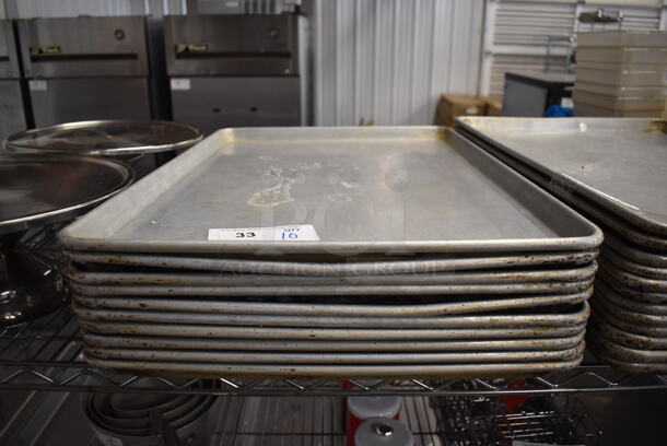 10 Metal Full Size Baking Pans. 18x26x1. 10 Times Your Bid! - Image 1 of 3