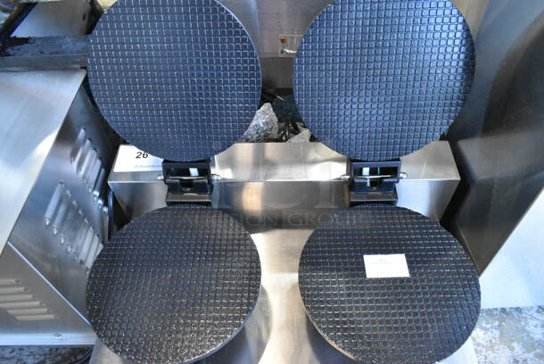 BRAND NEW SCRATCH AND DENT! 2023 Carnival King 382WCM2 8" Non-Stick Double Waffle Cone Maker. 120 Volts, 1 Phase. Tested and Working! - Image 8 of 9