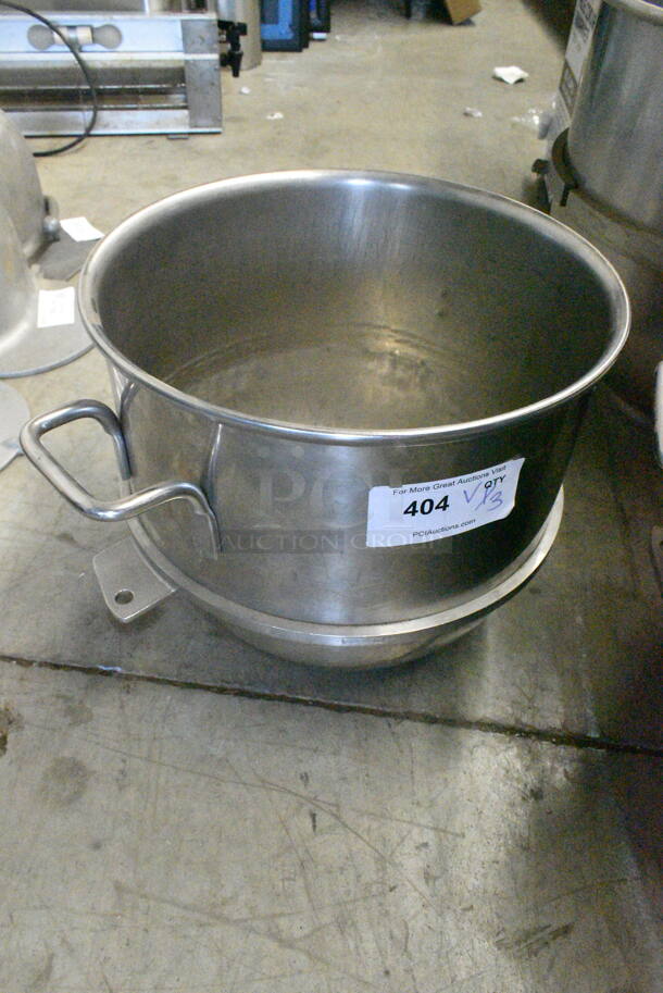 3 Metal Mixing Bowls Including Hobart VMLH30 30 Quart, 40SSAT, Hobart VML80 80 Quart. 3 Times Your Bid!  - Image 2 of 12
