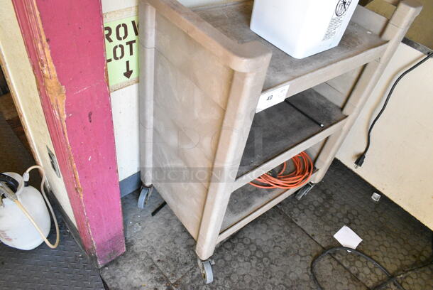 Poly 3 Tier Cart on Commercial Casters w/ Contents. (kitchen) - Image 4 of 4