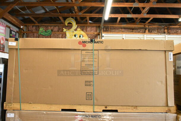 BRAND NEW IN CRATE! Micro Matic BB95 Stainless Steel Commercial 3 Door Back Bar Cooler. 115 Volts, 1 Phase. - Image 2 of 3