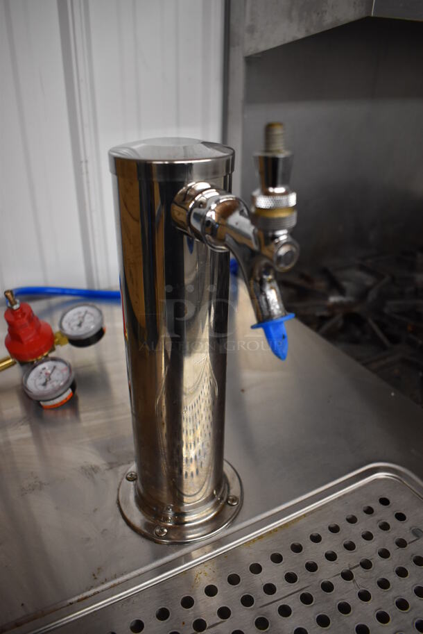 Avantco 178UDD1HC Stainless Steel Commercial Direct Draw Kegerator w/ Beer Tower and Coupler on Commercial Casters. 115 Volts, 1 Phase. 23.5x30.5x51. Tested and Working! - Image 5 of 8