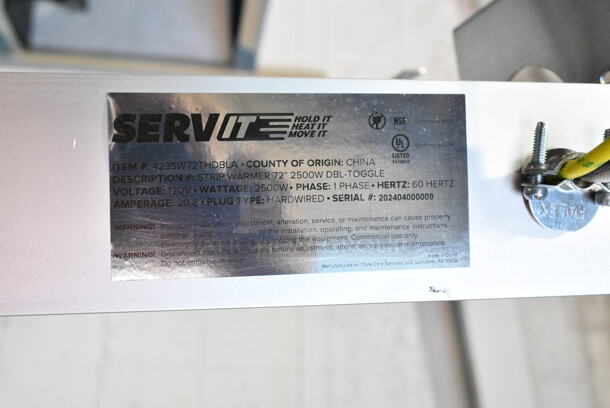 ServIt 423SW72THDBLA Metal Commercial Heat Strip. 120 Volts, 1 Phase.  - Image 7 of 7