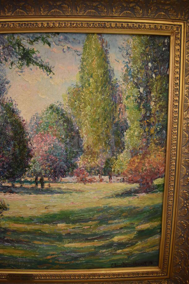 Framed Canvas Painting Reproduction of Le Parc Monceau by Claude Monet From Art Dealer Ed Mero! - Image 7 of 9