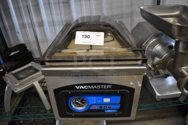 VacuMaster Model VP215 Stainless Steel Commercial Countertop Shrink Wrapper. 110 Volts, 1 Phase. 13x20x14. Tested and Working!