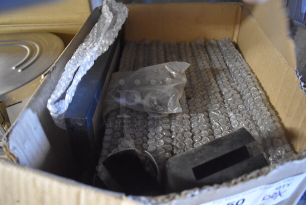 ALL ONE MONEY! Lot of 9 BRAND NEW! Lancaster Table & Seating Black Stanchion Sign Frames.  - Image 4 of 5