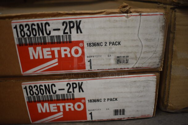 ALL ONE MONEY! Lot of 4 BRAND NEW IN BOX! Metro Chrome Finish Wire Shelves. 36x18x1.5 - Image 3 of 3