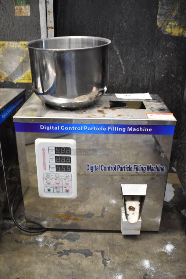 Stainless Steel Commercial Countertop Digital Control Particle Filling Machine. Tested and Working! - Image 1 of 4