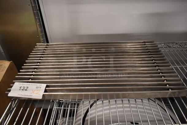 BRAND NEW SCRATCH AND DENT! Lot of 2 Metal Grates for Trough. 22x12x1.5, 22x8.5x1.5 - Image 4 of 4