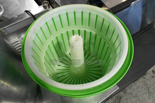 3 Various Items Including Single Head Drink Mixer, Choice Green Poly Lettuce Spinner and Metal Stock Pot. 3 Times Your Bid!  - Image 6 of 9