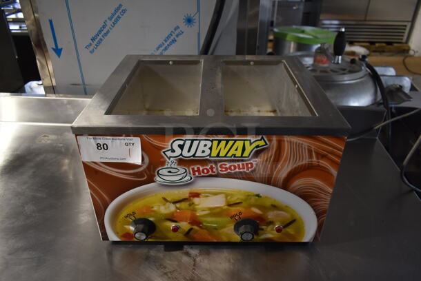 2013 Duke CSW-2-T-AM Stainless Steel Commercial Countertop 2 Bay Food Warmer. 120 Volts, 1 Phase. Tested and Working!