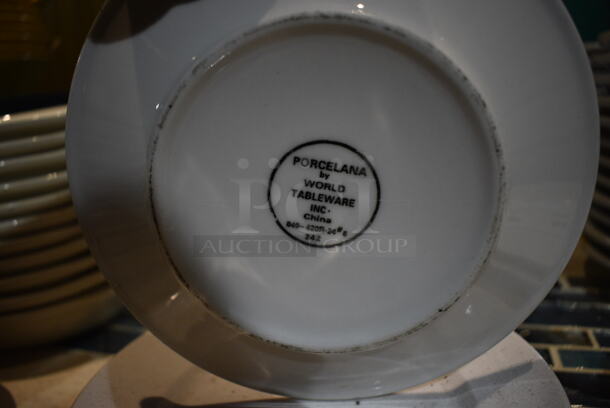 29 White Ceramic Plates. 7x7x1. 29 Times Your Bid! (bar) - Image 4 of 4
