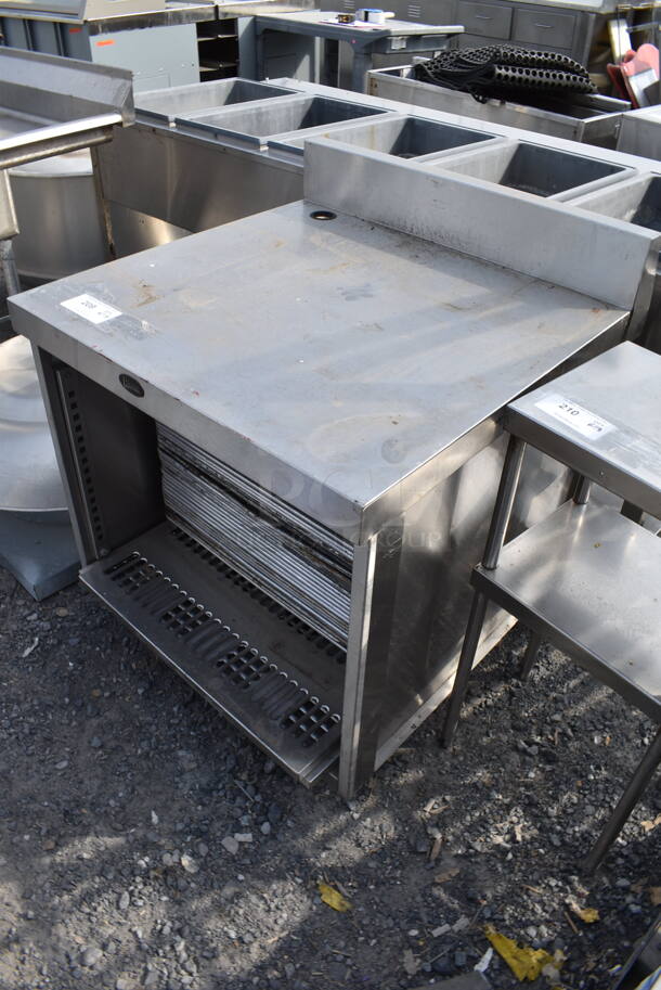 ALL ONE MONEY! Randell Open Base Utility Stand Stainless Steel Countertop w/ Undershelf and Lot of Baking Pans - Image 3 of 5