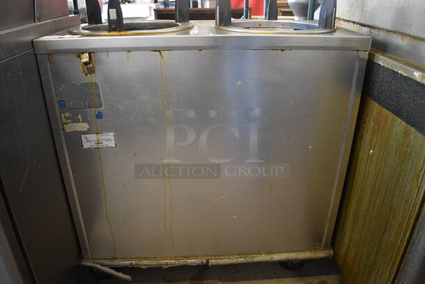 Stainless Steel Commercial 2 Well Plate Return on Commercial Casters. 35.5x17.5x40. Cannot Test Due To Cut Power Cord - Image 3 of 4