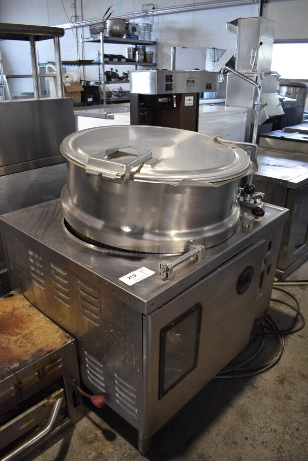 Market Forge MT40E0 Stainless Steel Commercial Floor Style Electric Powered 40 Gallon Steam Kettle. 240 Volts, 3 Phase. 36x34x52 - Image 4 of 10