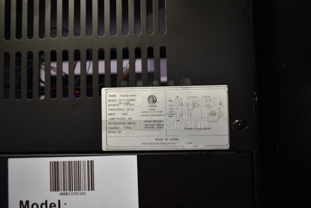 BRAND NEW SCRATCH AND DENT! Galaxy 177GDN5RBB Metal Commercial Single Door Reach In Cooler Merchandiser w/ Poly Coated Racks. 110-120 Volts, 1 Phase. Cannot Test Due To Missing Power Cord
 - Image 5 of 5