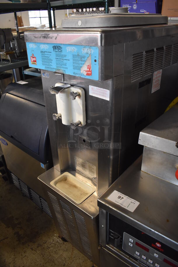 Taylor 358-33 Stainless Steel Commercial Floor Style Single Flavor Soft Serve Ice Cream Machine on Commercial Casters. 208-230 Volts, 3 Phase. 16x32x57 - Image 2 of 6