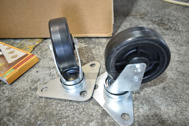 ALL ONE MONEY! Lot of 190FG53YBOLT Blodgett 5779 Equivalent 5" Swivel Plate Caster, Matfer Bourgeat Imperia 12 Count Ravioli Mold, Koala Kare KB105-02-KD Black Designer High Chair - Unassembled. - Image 3 of 8