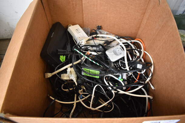 ALL ONE MONEY! Lot of Various Security System Items Including Wires and DVR!