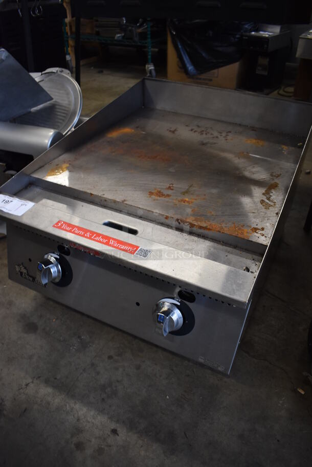 Star Ultra Max Stainless Steel Commercial Countertop Natural Gas Powered Flat Top Griddle. 24x34x18 - Image 3 of 6