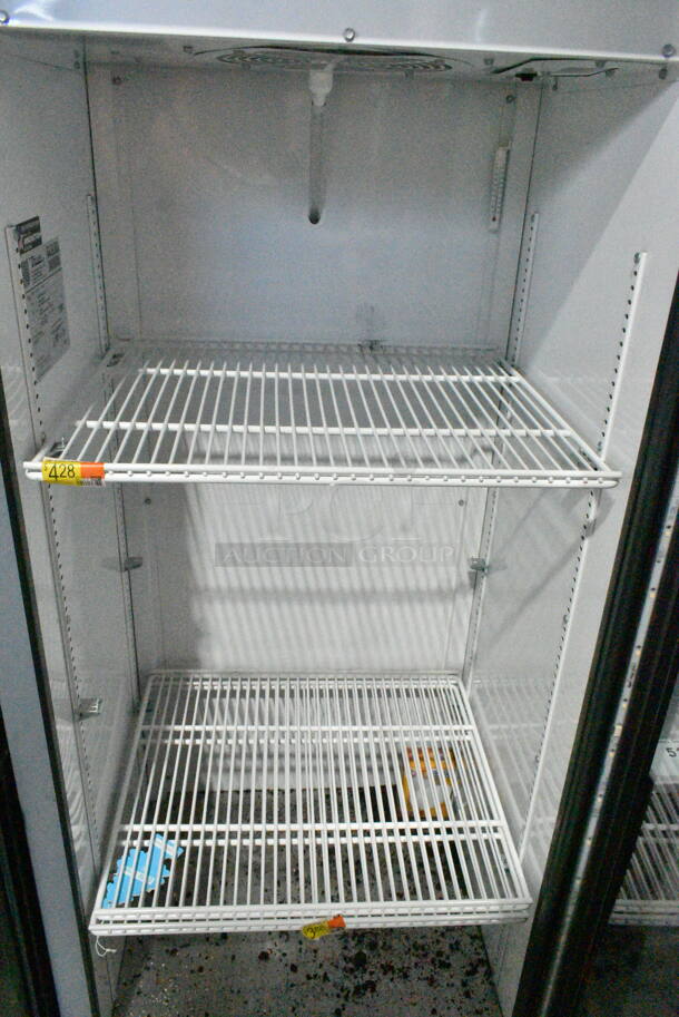 2018 True GDM-12-HC Metal Commercial Single Door Reach In Cooler Merchandiser w/ Poly Coated Racks. 115 Volts, 1 Phase. Tested and Powers On But Does Not Get Cold - Image 3 of 5