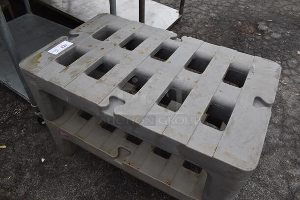 2 Metro Gray Poly Commercial Dunnage Racks. 36x22x12. 2 Times Your Bid! - Image 2 of 3