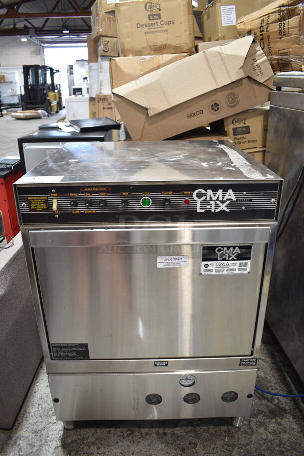 CMA L-1X Stainless Steel Commercial Undercounter Dishwasher. 120 Volts, 1 Phase.  - Image 1 of 8