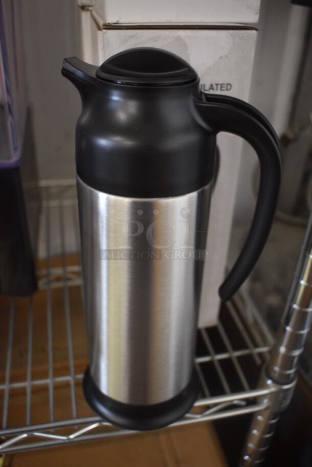 6 BRAND NEW IN BOX! Update SV-100 Stainless Steel One Liter Insulated Server  Pitchers. 6.5x4.5x12. 6 Times Your Bid!